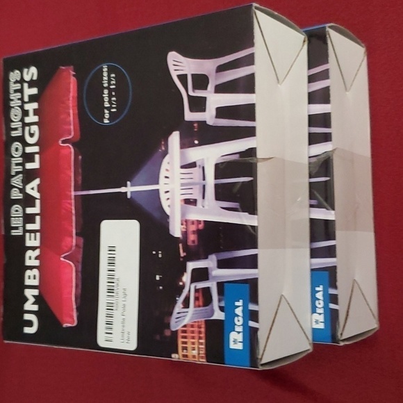 NIB 2 Packs LED Patio Umbrella Pole Lights by Regal - Picture 6 of 6